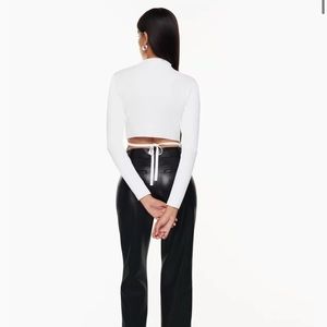 Aritzia Sculpt Knit Tie Back Sweater